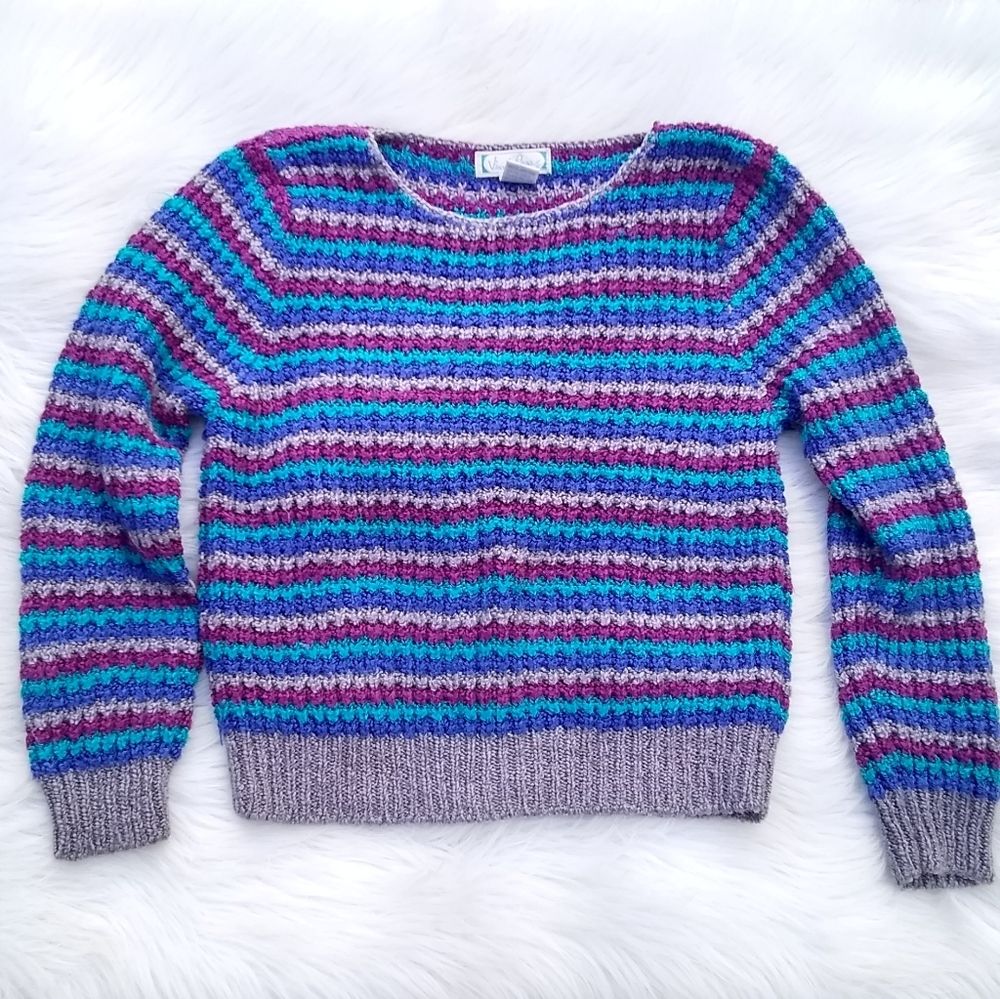 Vino De Casa Vintage XS Striped Knit Sweater